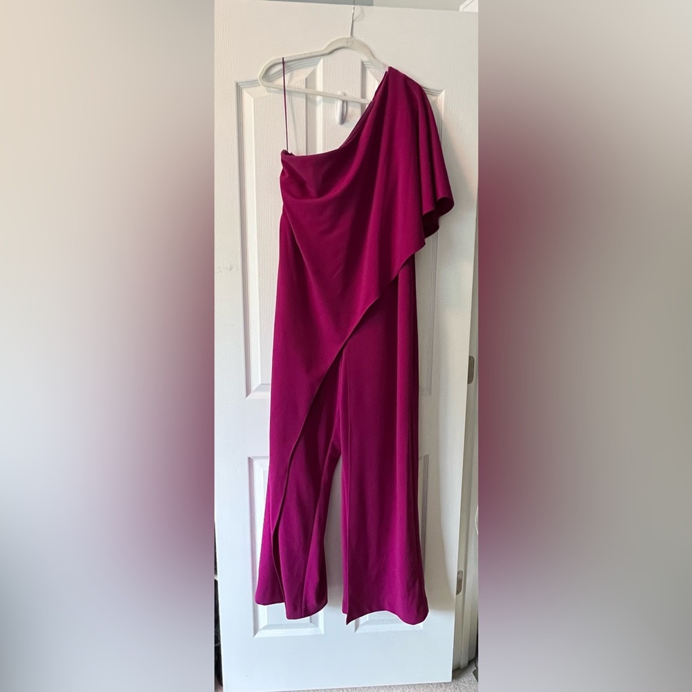 Adrianna Papell Rich Purple Jumpsuit